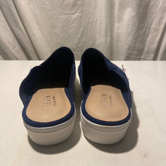 Steven natural comfort navy blue fabric. Slip ins size 9.5 NWT - Picture 3 of 7